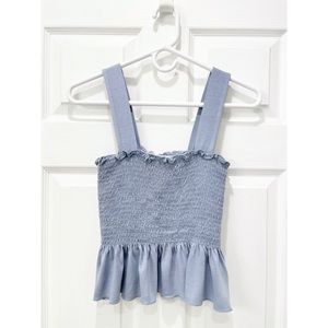 Urban Outfitters Smocked Peplum Tank